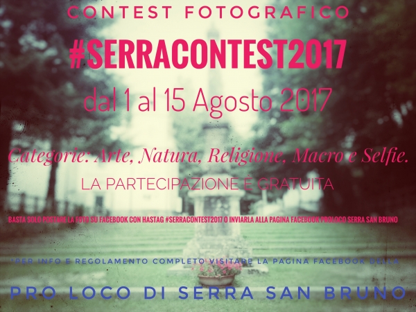 Serra, tutto pronto per la seconda edizione del concorso fotografico #serracontest