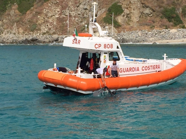 Sub salvato al largo di Zambrone: la corrente lo aveva spinto in mare aperto