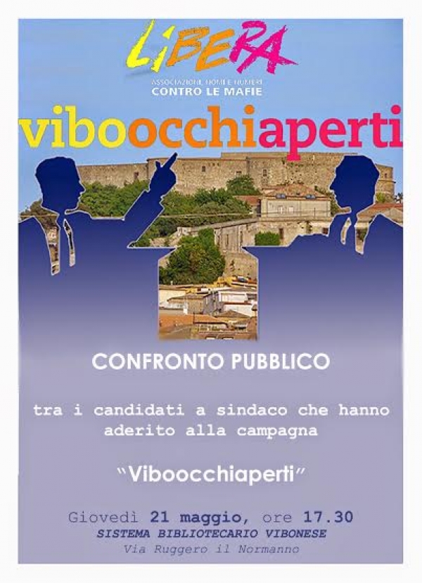 Campagna &#039;Viboocchiaperti&#039;, giovedì confronto tra i candidati a sindaco