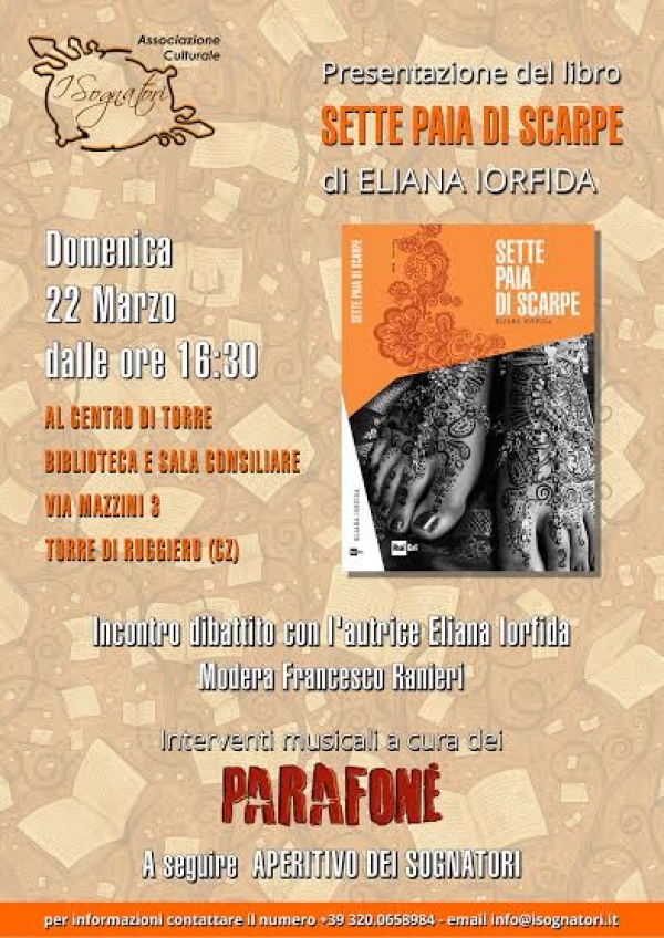 &#039;Sette paia di scarpe&#039;, a Torre la presentazione del libro di Eliana Iorfida