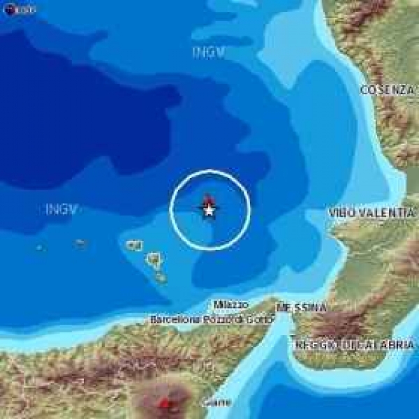 Al largo della costa vibonese terremoto di magnitudo 4.7