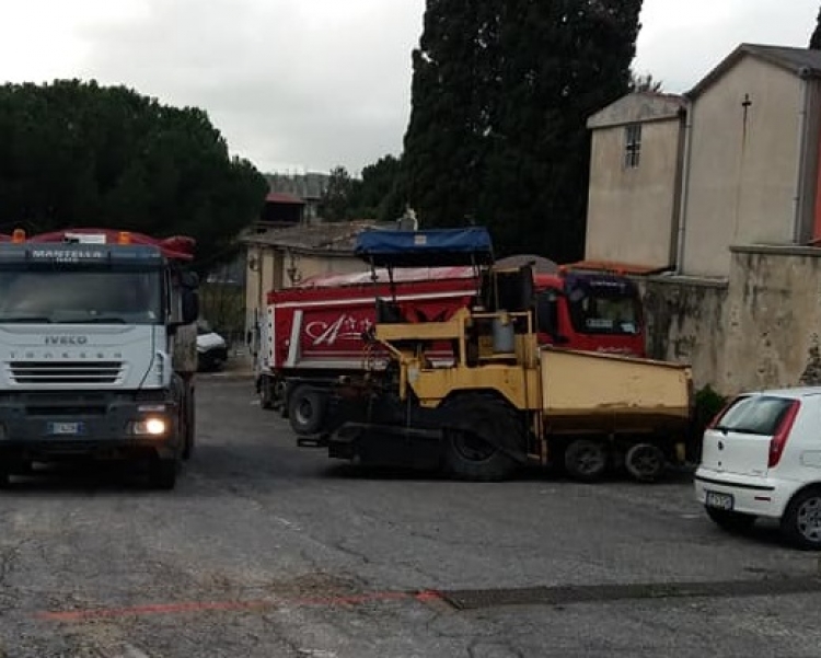 Soriano, ultimati i lavori di bitumazione dell’area esterna del cimitero