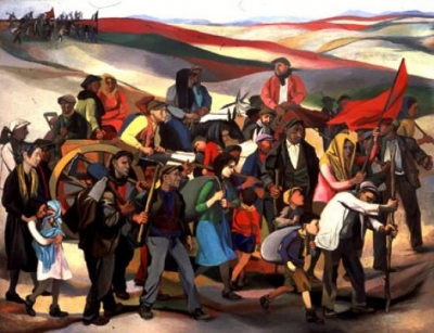 L&#039;occupazione delle terre incolte in Sicilia, Renato Guttuso, 1949