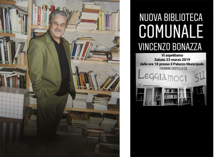 Fagnano dedica la biblioteca comunale allo scrittore di origini serresi Vincenzo Bonazza