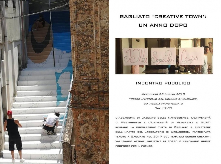 NanoGagliato, un incontro aperto per riflettere sull’impatto del laboratorio “Creative Town”