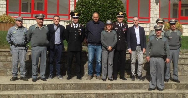 Mongiana, il comandante provinciale dei carabinieri in visita al Parco di Villa Vittoria