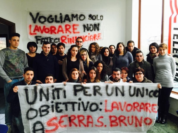 Call center di Serra, domani sit-in di protesta dei lavoratori a Vibo