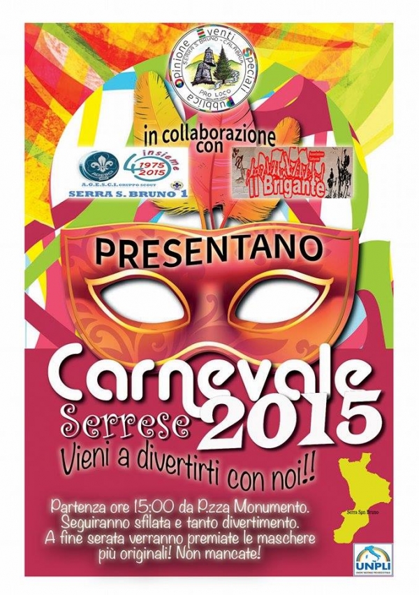 Grande attesa per il &#039;Carnevale Serrese&#039; promosso dalla Pro Loco