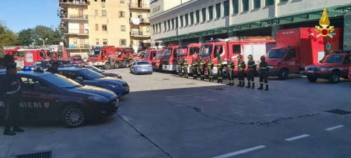 Pompieri morti in provincia di Alessandria, la vicinanza della polizia e dei carabinieri vibonesi