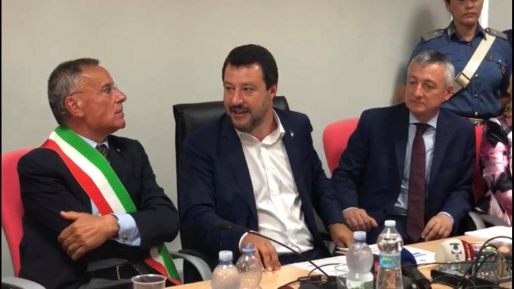 Salvini a Limbadi: «Troppi Mancuso ancora in giro, le ultime leggi ci danno la forza per combatterli»