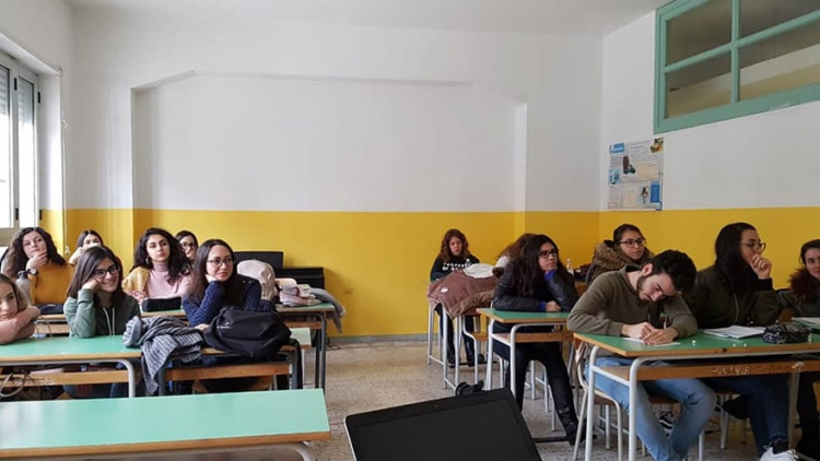 Gli studenti del Liceo Capialbi che hanno preso parte al progetto