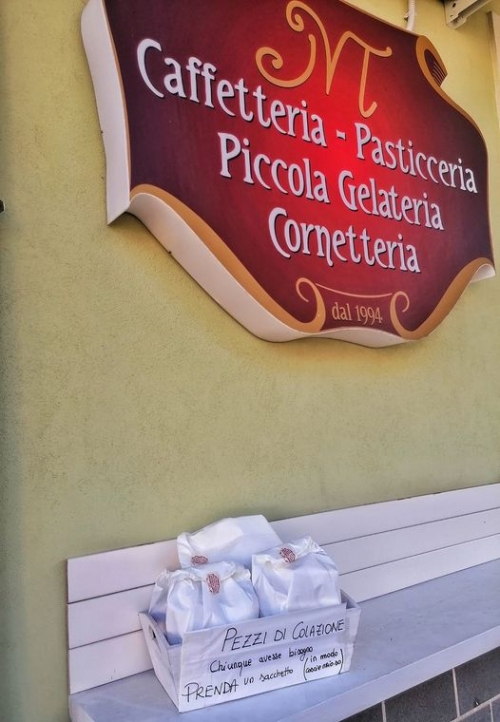 Serra, il Bar Monterosso dona &quot;pezzi di colazione&quot; a chi ha bisogno