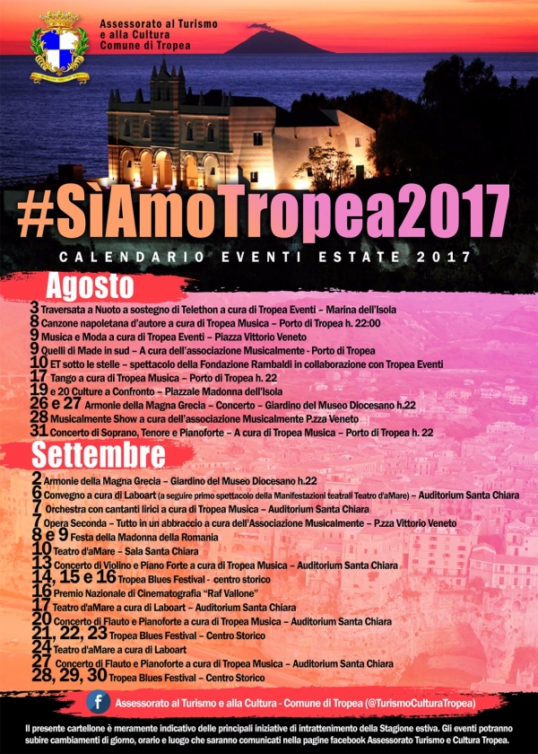 Tropea, presentato il calendario degli eventi estivi