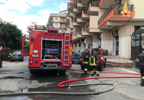 Ristorante in fiamme a Soverato